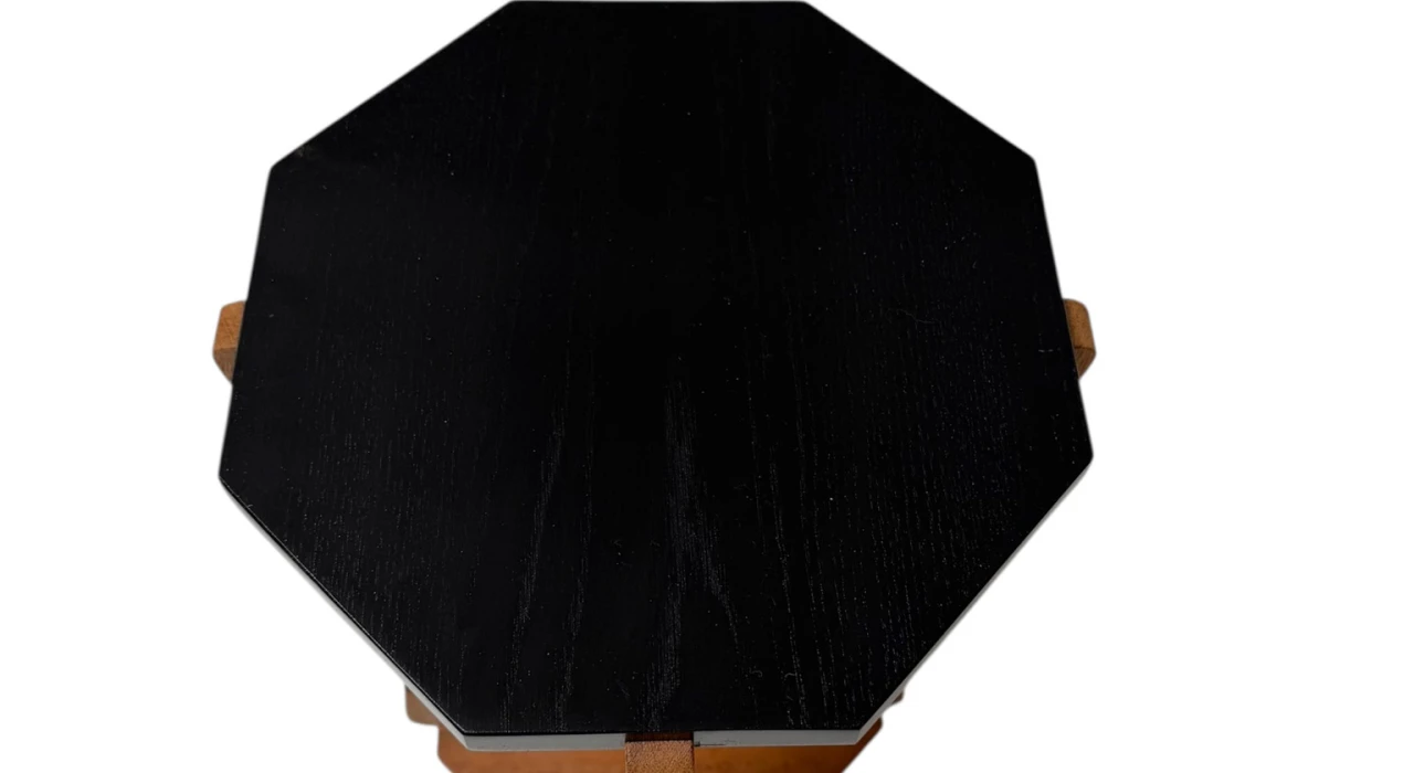 Art Deco Amsterdamse School Octagonal Pedestal Table, 1920s